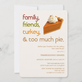 Moderne Thanksgiving voor Familie, Vrienden, Turki Kaart