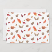 Moderne Thanksgiving vriendschappelijke eetpartij Kaart (Achterkant)