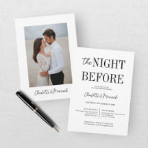 Moderne 'The Night Before' Foto Proefbruiloft Dine