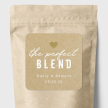 Moderne The Perfect Blend Wedding Coffee Favor