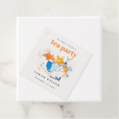 Moderne Theekop Bloem Bruids Shower Thee Feestje  Bedankjes Labels (In situ)