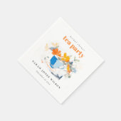 Moderne Theekop Bruiloft Thee Feest  Servet (Hoek)