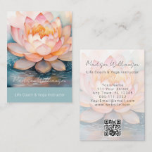 Moderne Therapeut Spa Yoga Zen Roze Lotusbloem QR