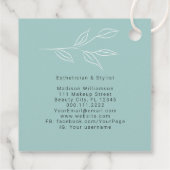 Moderne Therapeut Stylist Spa Minimalistisch Botan Bedankjes Labels (Achterkant)