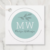 Moderne Therapeut Stylist Spa Minimalistisch Botan Bedankjes Labels (Voorkant)