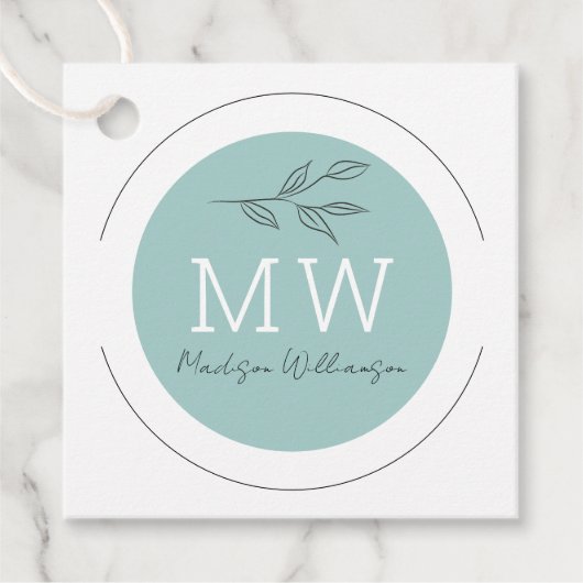 Moderne Therapeut Stylist Spa Minimalistisch Botan Bedankjes Labels (Voorkant)