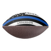 Moderne Thin Blue Line Personalized politieman American Football (Gedraaid 90)