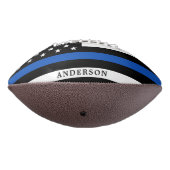 Moderne Thin Blue Line Personalized politieman American Football (Gedraaid 270)