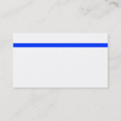 Moderne Thin Blue Line Police White met Logo Visitekaartje (Achterkant)
