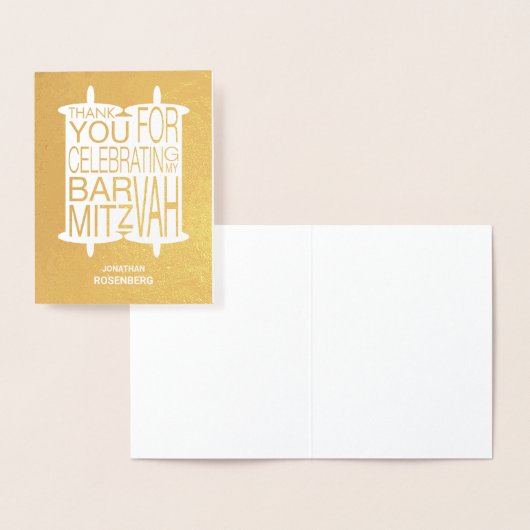 Moderne Thora Dank u wel Folie Kaarten (Display)