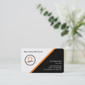 Moderne thuisgarantieservices visitekaartje (Staand voorkant)