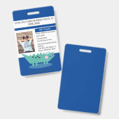 Moderne thuisonderwijs Unschooling Student Alligat Badge (Voor- en achterkant)