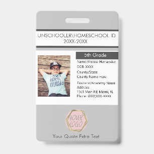 Moderne thuisonderwijs Unschooling Student Badge