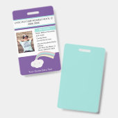 Moderne thuisonderwijs Unschooling Student Cloud Badge (Voor- en achterkant)