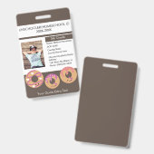 Moderne thuisonderwijs Unschooling Student Donut Badge (Voor- en achterkant)