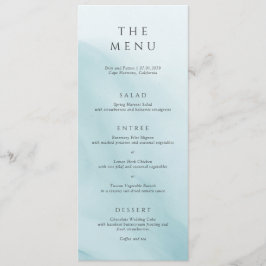 Moderne Tichelblauwe Abstracte Minimalistische Tro Menu