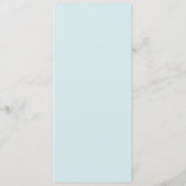 Moderne Tichelblauwe Abstracte Minimalistische Tro Menu (Achterkant)
