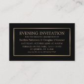 Moderne Ticket voor Black & Gold Evening (Voorkant)