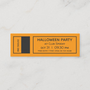 Moderne tickets voor uitnodigingen voor halloween-