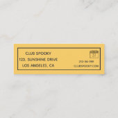 Moderne tickets voor uitnodigingen voor halloween- (Achterkant)