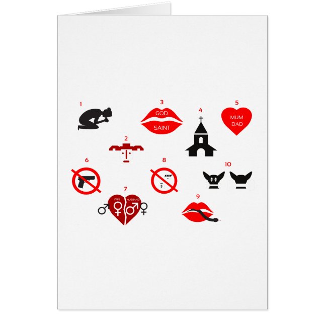 moderne tien geboden (Voorkant)