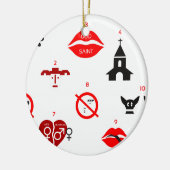 moderne tien geboden ornament (Links)