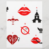 moderne tien geboden persoonlijk briefhoofd (Voorkant)