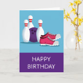 Moderne tien-pins bowlingsport kaart (Gele Bloem)