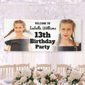 Moderne Tiener Verjaardagsfeestbanner Welkomstbord Spandoek