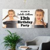 Moderne Tiener Verjaardagsfeestbanner Welkomstbord Spandoek