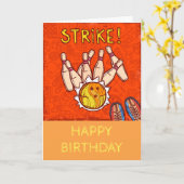 Moderne tienpins bowlfun sport kaart (Gele Bloem)