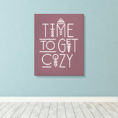 Moderne tijd om gezellig design te krijgen canvas afdruk (Insitu (Houten vloer))