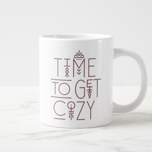 Moderne tijd om gezellig design te krijgen grote koffiekop (Rechts)