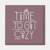 Moderne tijd om gezellig design te krijgen magneet (Voorkant)