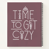 Moderne tijd om gezellig design te krijgen notitieboek (Achterkant)