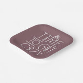 Moderne tijd om gezellig design te krijgen papieren bordje (Gebogen)