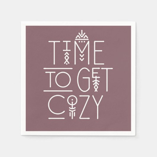 Moderne tijd om gezellig design te krijgen servet (Voorkant)