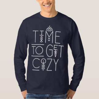 Moderne tijd om gezellig design te krijgen t-shirt