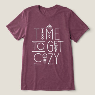 Moderne tijd om gezellig design te krijgen Tri-Blend shirt