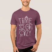 Moderne tijd om gezellig design te krijgen Tri-Blend shirt (Voorkant)