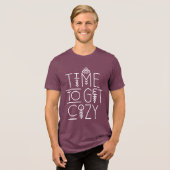 Moderne tijd om gezellig design te krijgen Tri-Blend shirt (Voorkant volledig)