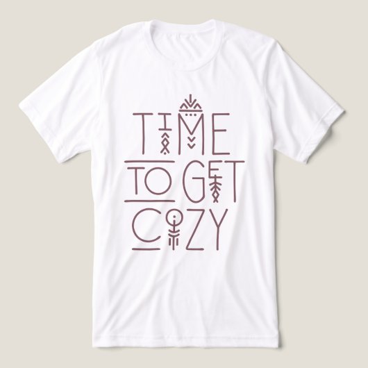 Moderne tijd om gezellig design te krijgen Tri-Blend shirt (Design voorkant)