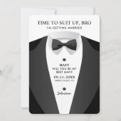 Moderne tijd om op Bro Best Man te passen Kaart (Voorkant)