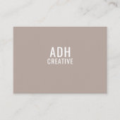 Moderne, tijdelijke natuurmonogram visitekaartje (Voorkant)