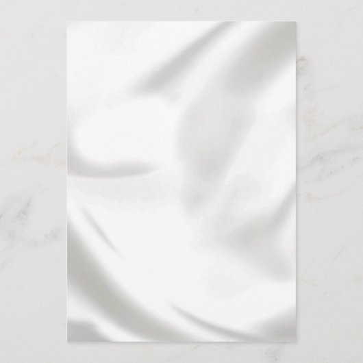 Moderne tijdloze luxe textuur trouw chic wit menu (Achterkant)