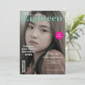 Moderne Tijdschrift omslag 18e verjaardag Kaart (Staand voorkant)