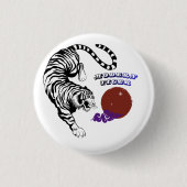 Moderne Tijger Grafische Kunst Ronde Button 3,2 Cm (Voorkant)