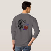 Moderne Tijger Grafische Kunst T-shirt (Achterkant volledig)