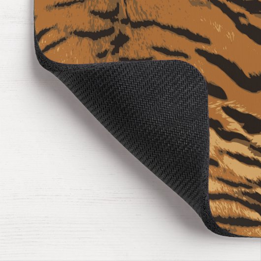 Moderne tijgerstreep Mousepad Muismat (Hoek)