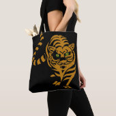 moderne tijgerwelp tote bag (Dichtbij)